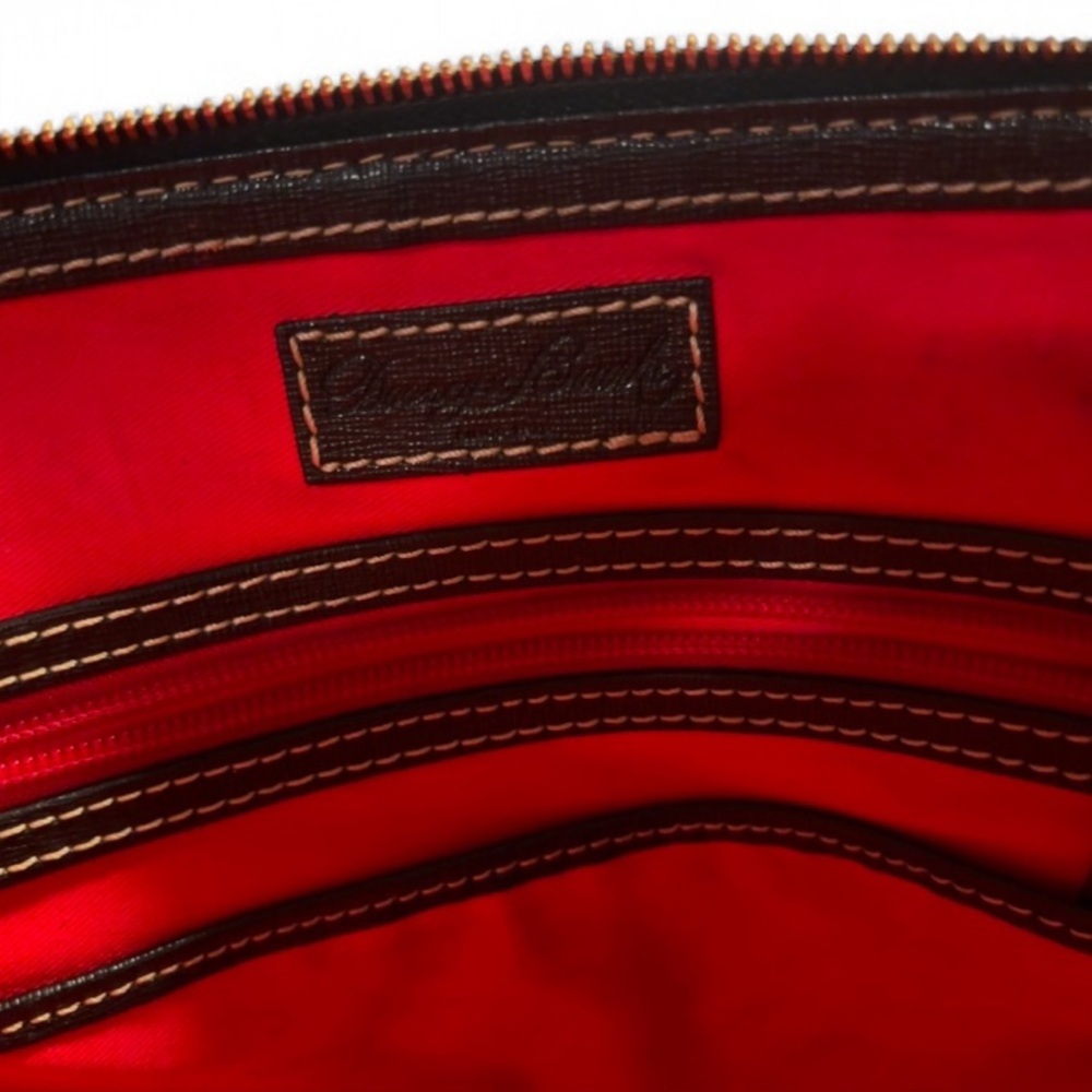 Dooney & Bourke Black Leather Satchel - Picture 5 of 7